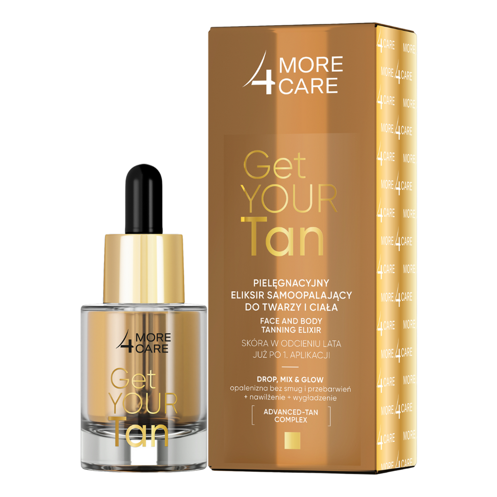 More4Care-TANNING ELIXIR PER VISO E CORPO