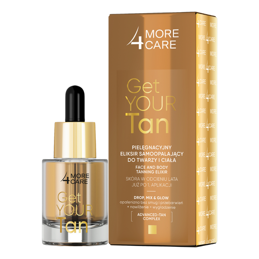 More4Care-TANNING ELIXIR PER VISO E CORPO